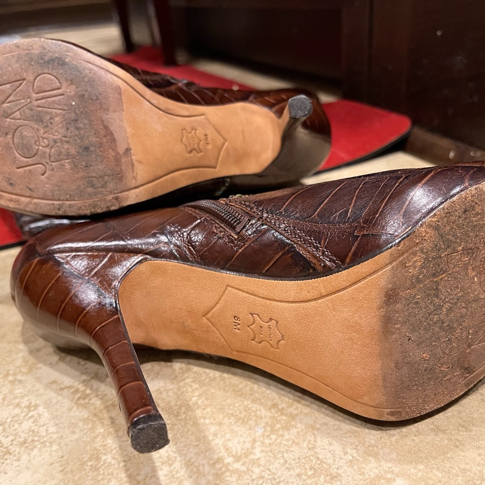 Joan and David Croc skin leather upper boots - Picture 4 of 8